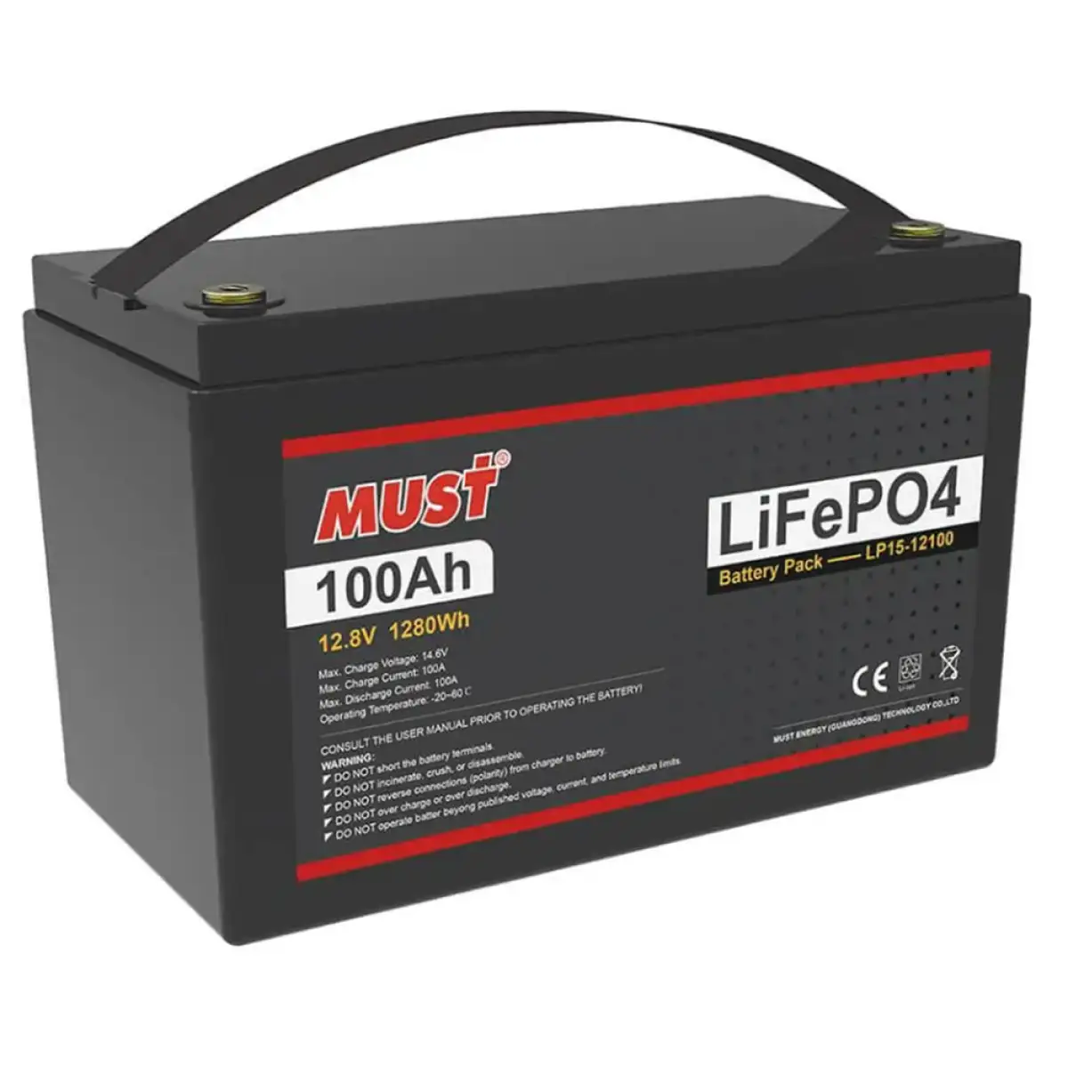 Акумулятор LiFePo4 - LP15-12100 (12V, 100Ah) MUST
